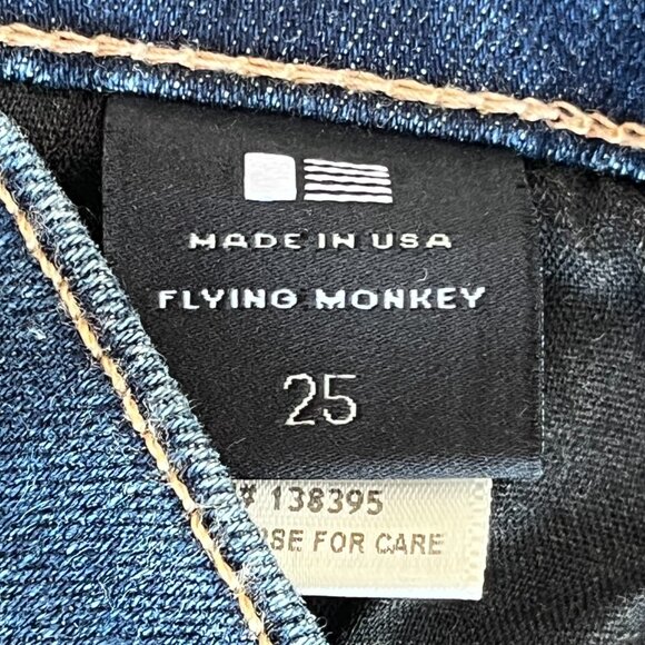FLYING MONKEY LOW RISE SKINNY ANKLE JEANS WOMEN’S sz 25 STRETCH Dark Wash - Picture 7 of 12